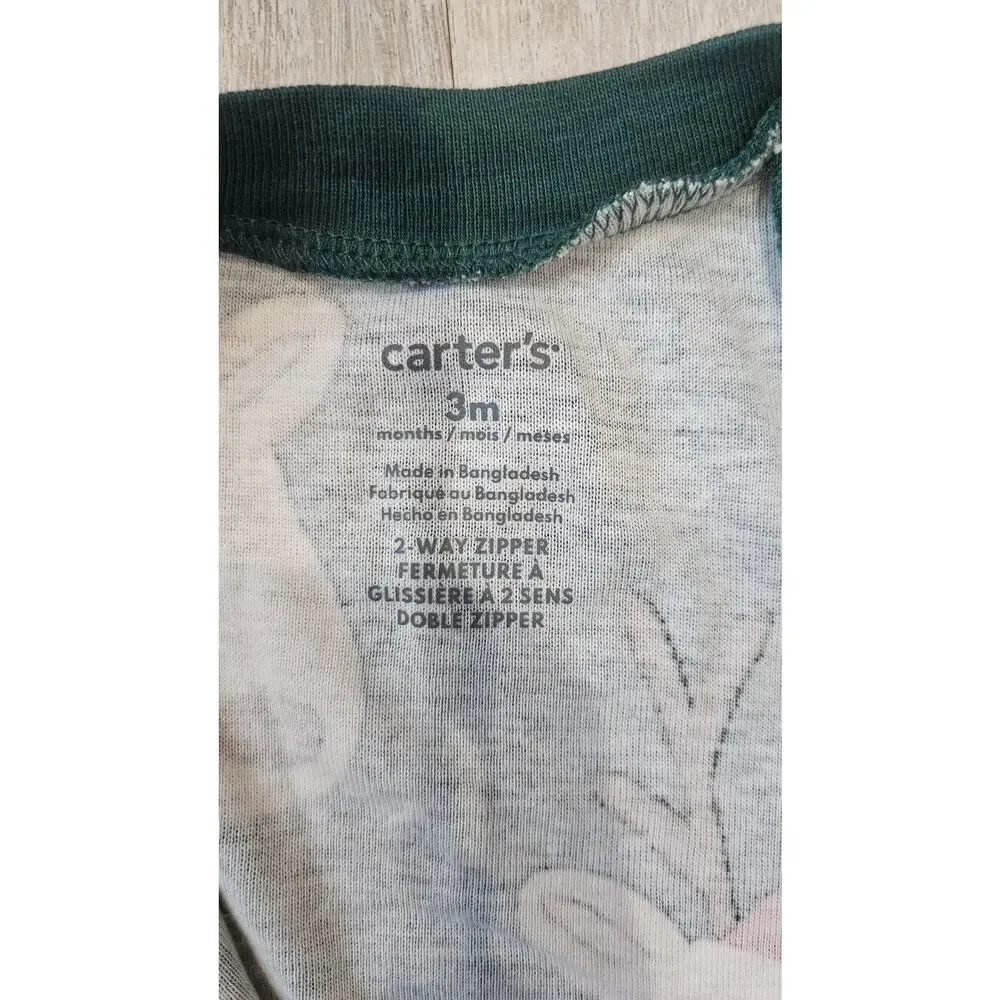 Carter's 3 Month Old Baby Clothes Pack of Three Onesies Christmas Bundle